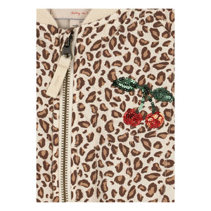 Konges Sløjd - Juno Leopard Sequin Bomber Jacket | Brown