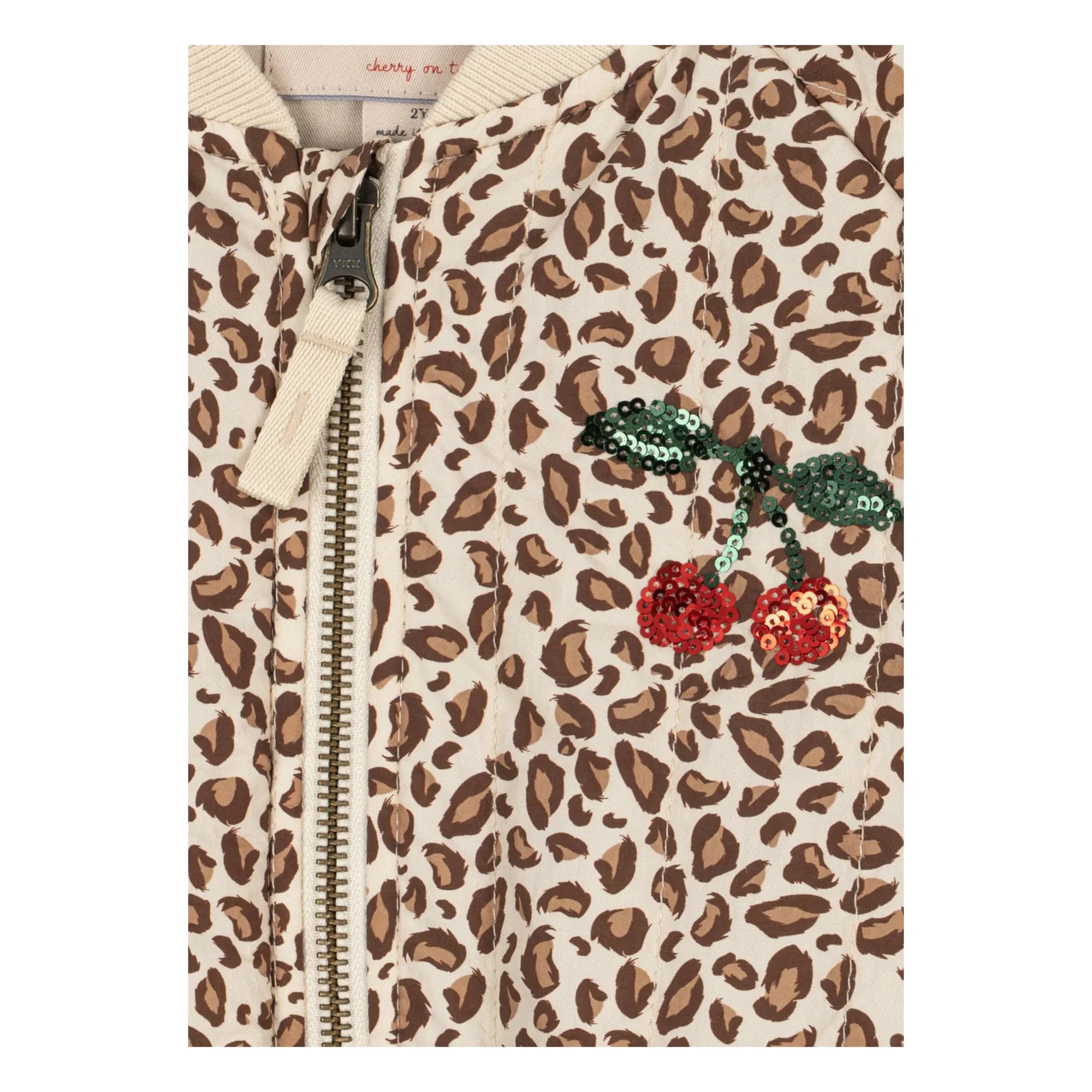 Konges Sløjd - Juno Leopard Sequin Bomber Jacket | Brown