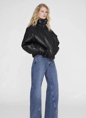 Anine Bing - Cyrus Leather Jacket | Black