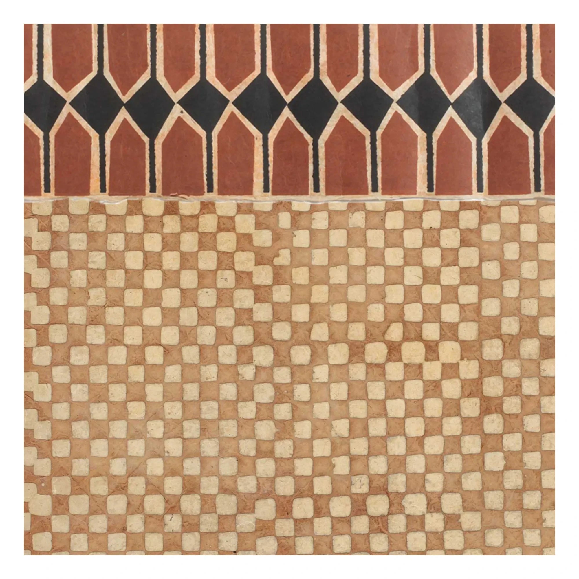 Le Monde Sauvage - Superfrise Vertebra Sienne - 9 yapraklı set | Terracotta