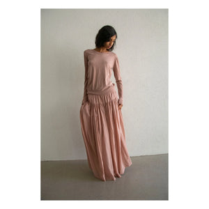 THEAVANT - Vintage Cotton Canvas Skirt | Beige