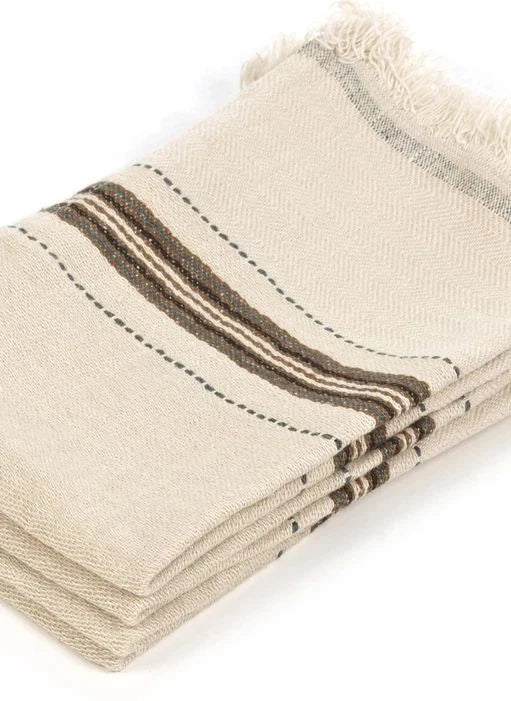 Libeco - Belgian Tinos Beach Towel | Ecru