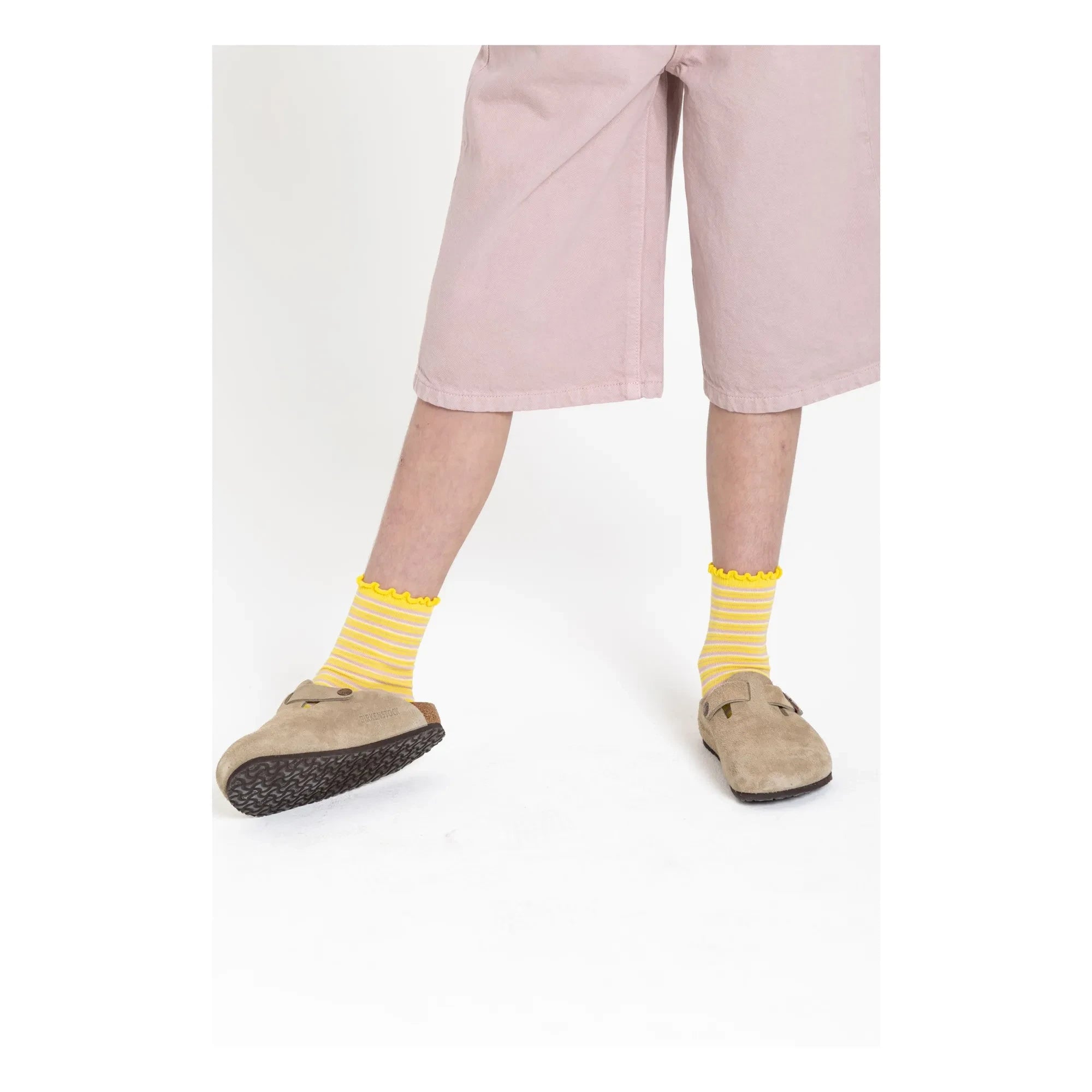Smallable Kid - Striped Lolita Socks | Yellow