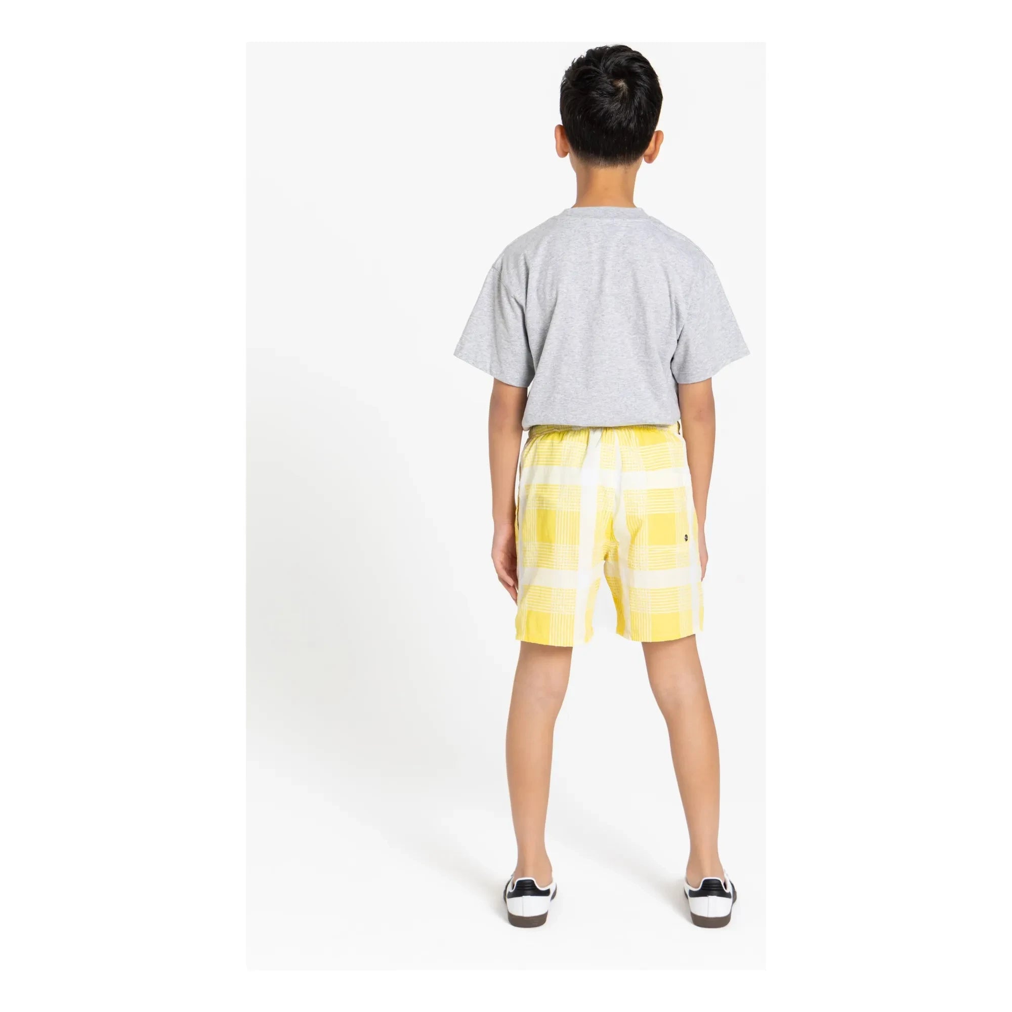 Finger in the Nose - Freeboy Carreaux Swimsuit | Light Yellow