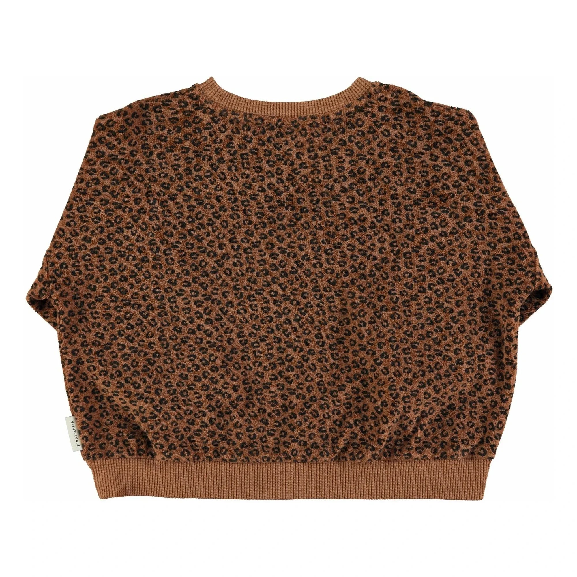 Piupiuchick - Leopard Organic Cotton Towel Fabric | Brown