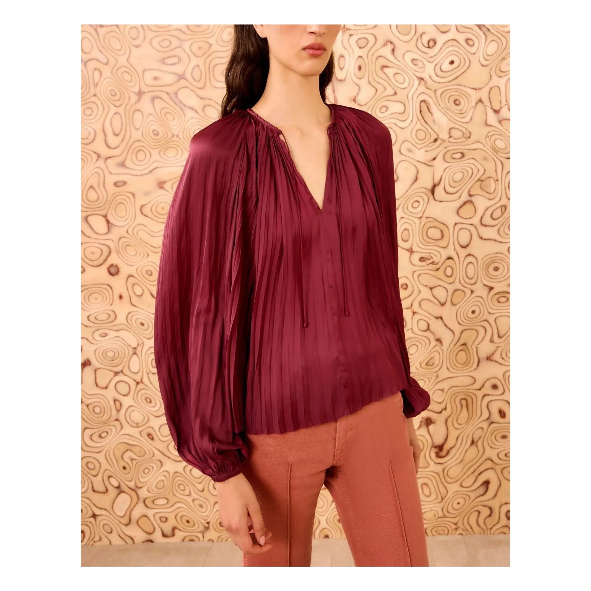 Ulla Johnson - Electra Blouse | Burgundy