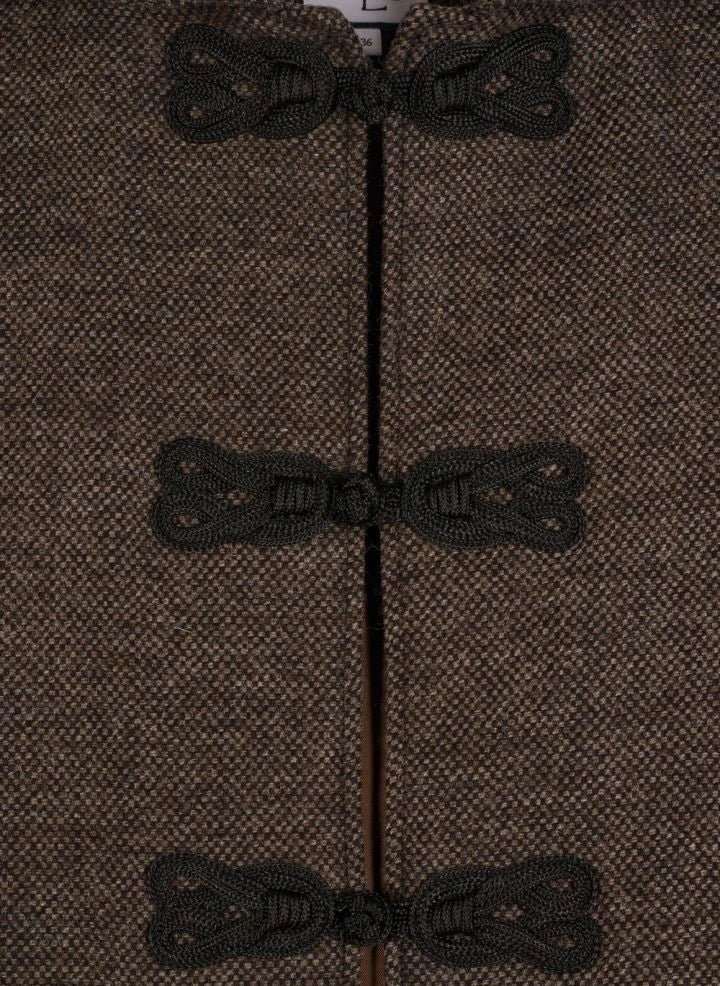 Maria de la Orden - Chloé Wool Cape | Brown
