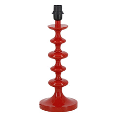 House of Capricorn - Freixo Wooden Lamp Base | Brick Red