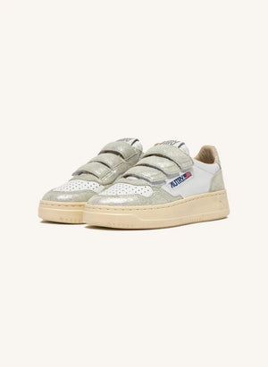 Autry - Kidstripes Low Suede Sneakers | Silver