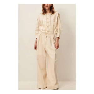 Sessùn - Calancas Cotton and Linen Jacket | Cream