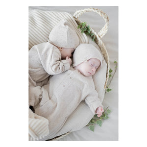 1+ in the Family - Lis Organic Cotton Baby Bodysuits - 2-Pack | Beige