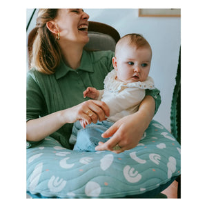 Mumade - Inflatable Nursing Pillow | Mint Green