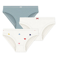 Petit Bateau - 3-Pack Striped Panties Set | White