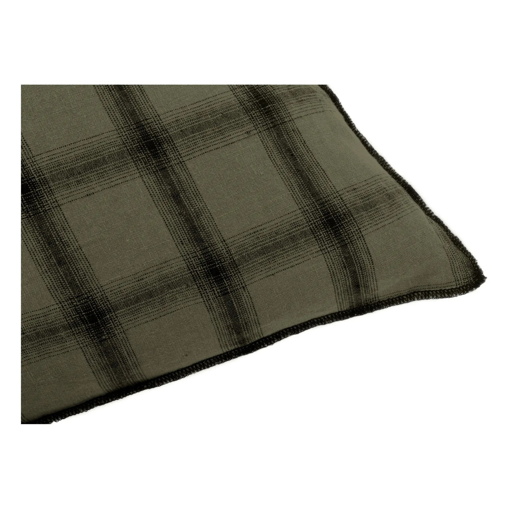 Le Monde Sauvage - Highlands Washed Linen Pillowcase | Khaki