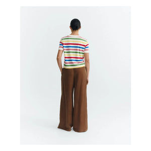 Thinking Mu - Striped T-shirt Zowie Organic cotton | Yellow