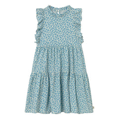 Cozmo - Perla Leopard Dress | Turquoise