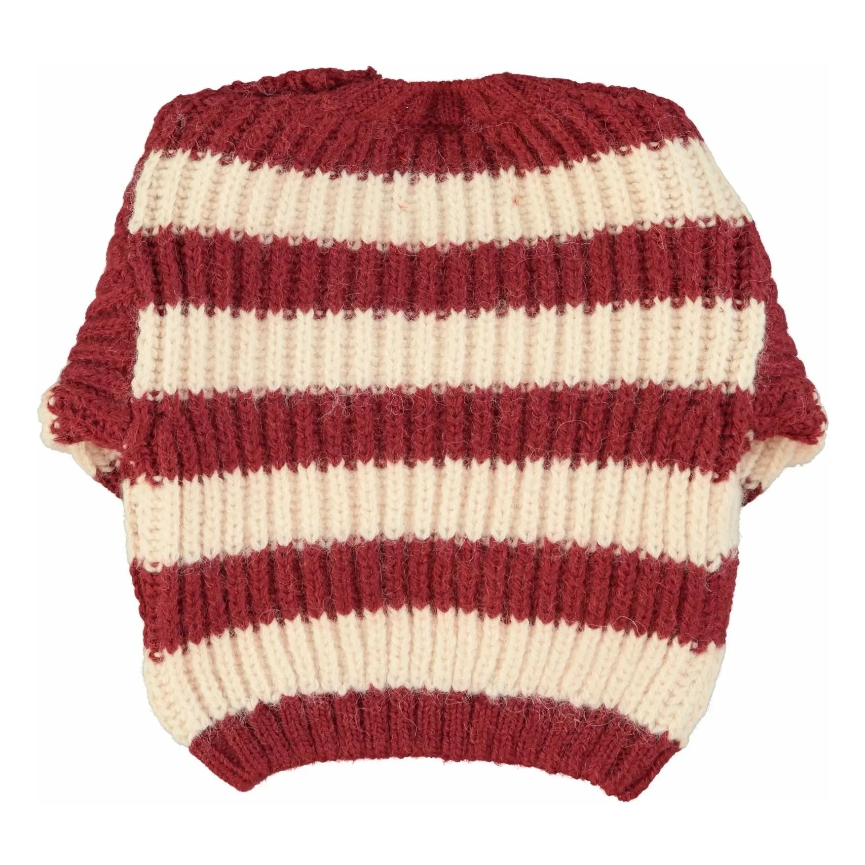Piupiuchick - Striped Wool Sweater | Burgundy