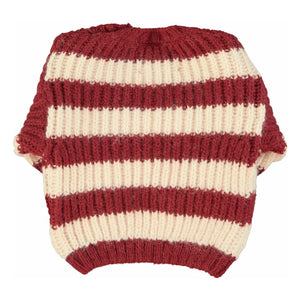 Piupiuchick - Striped Wool Sweater | Burgundy