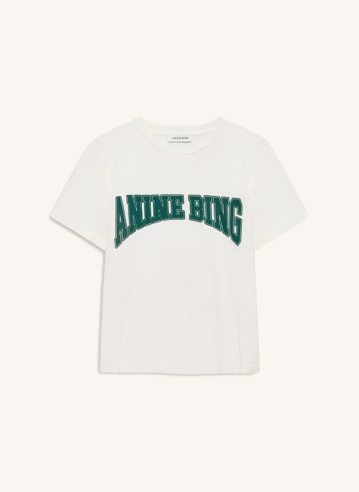 Anine Bing - Shelley Cotton T-Shirt | Ecru