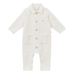 Arsène et Les Pipelettes - Goldie Organic Cotton Romper | Ecru