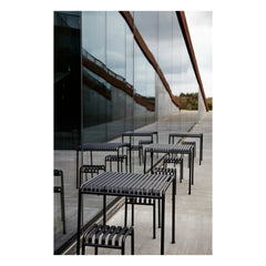 Hay - Ronan and Erwan Bouroullec Design Palissade Table - 82.5 x 90 cm | Charcoal Gray