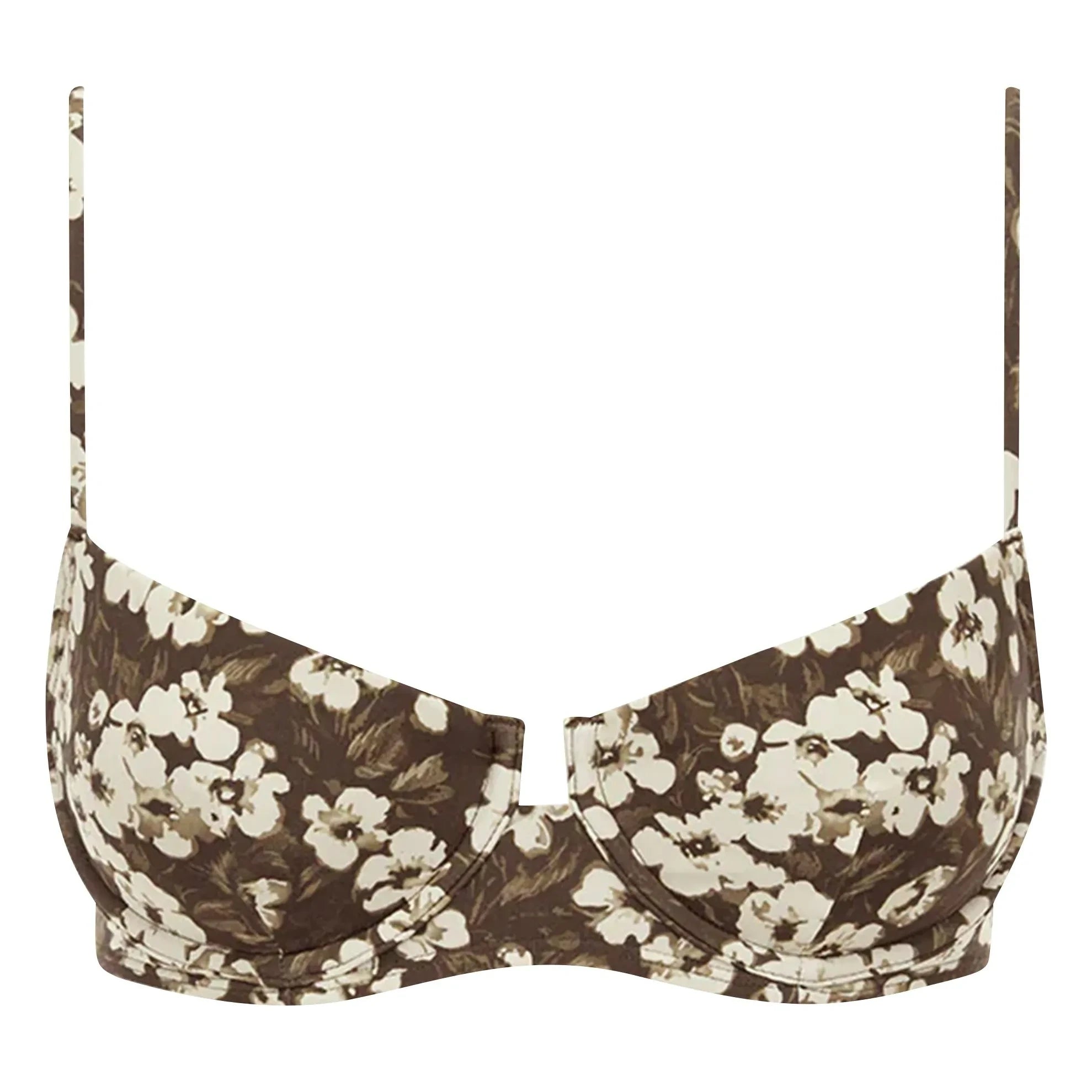 Peony - Balconette Bikini Top | Brown