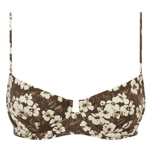 Peony - Balconette Bikini Top | Brown