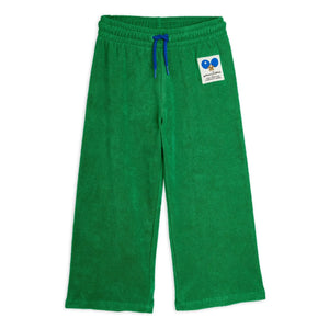 Mini Rodini - Organic cotton terry Ping Pong joggers | Green