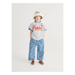 Bobo Choses - The Dog Pickles Organic Cotton Sleeveless Sweatshirt | Gray Melange