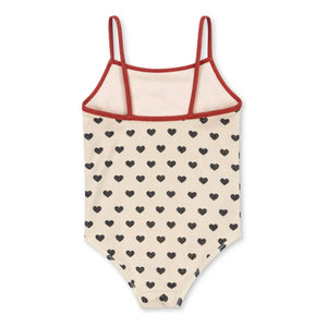 Konges Sløjd - Manon Hearts Glitter Swimsuit | Ecru