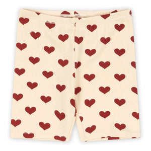 Konges Sløjd - Organic Cotton Heart Basic Biker Shorts | Beige
