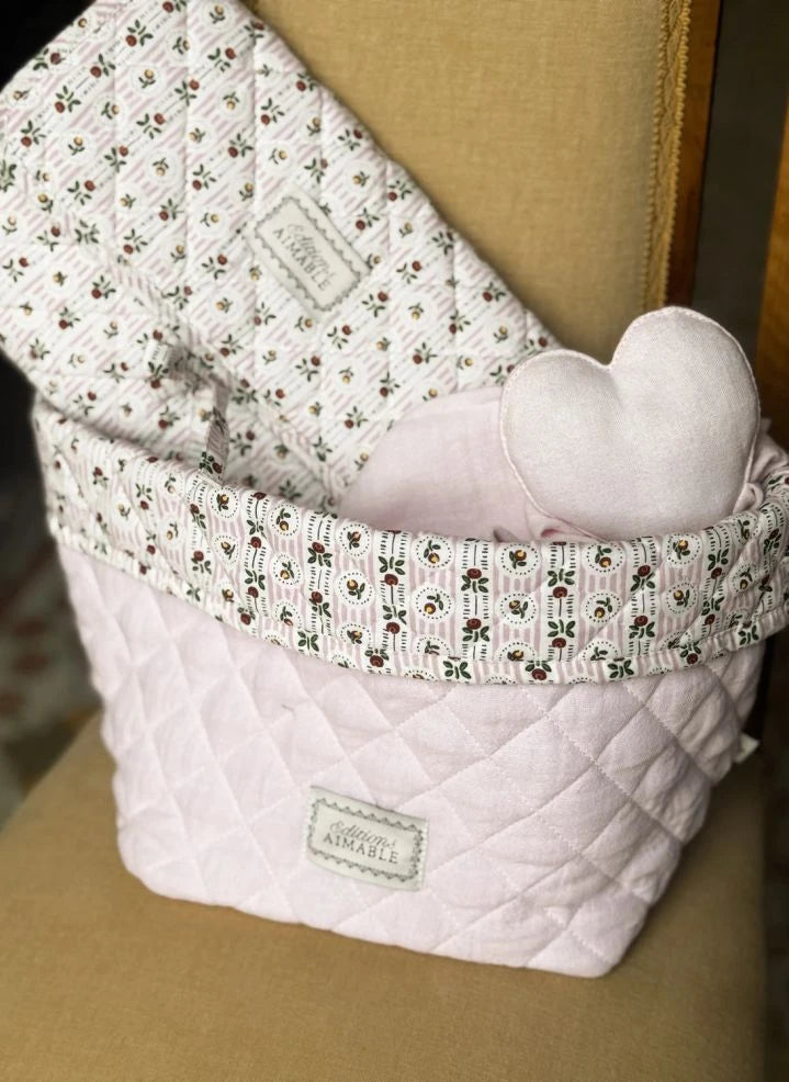 Editions Aimable - Paul Storage Basket | Dragée Pink Gauze