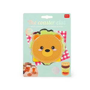 Legami - Set of Six Coasters - Coaster Club - Bear
