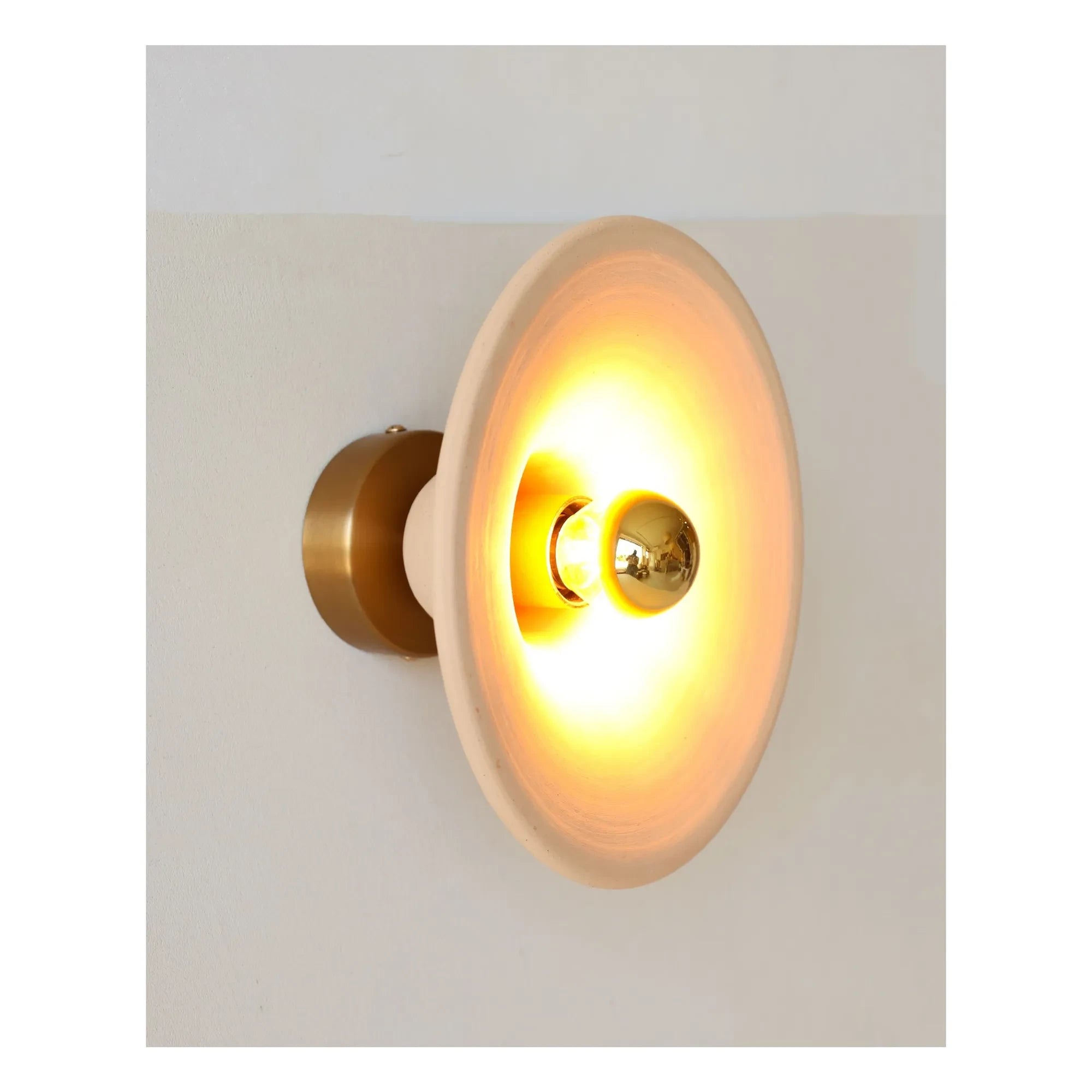 Masamé - Gigaro Raw Ceramic Wall Lamp | Terracotta