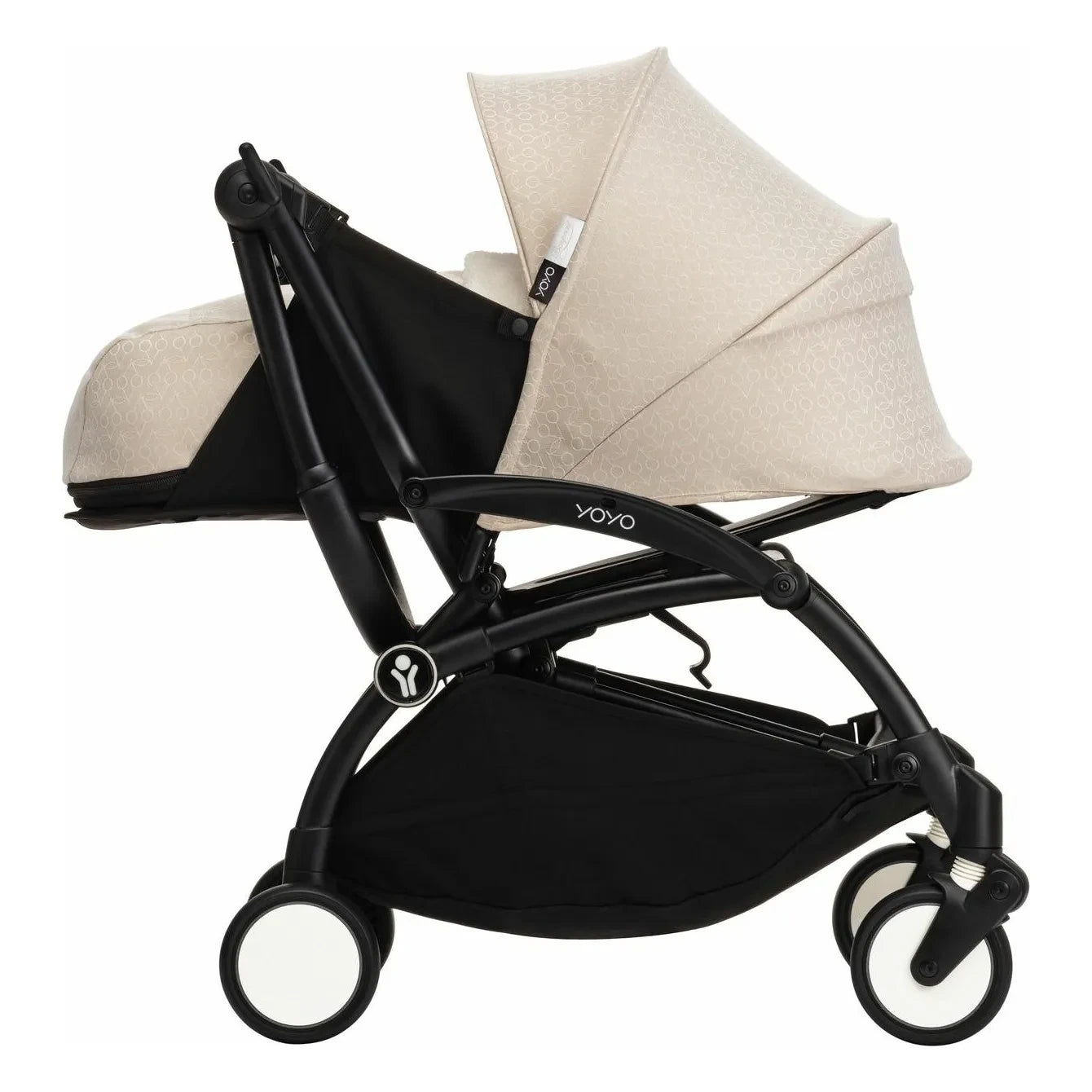 Stokke® - YOYO³ Bonpoint 0+ Newborn Stroller with Black Frame | Beige