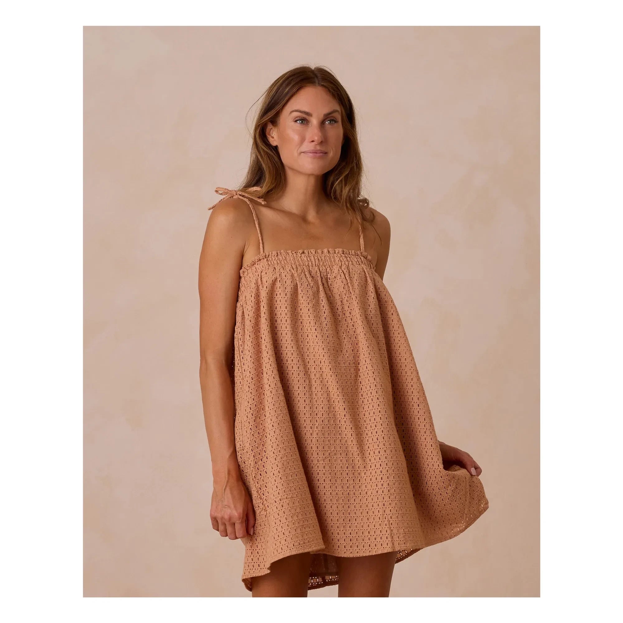 Rylee + Cru - Openwork Sahara Dress | Terracotta
