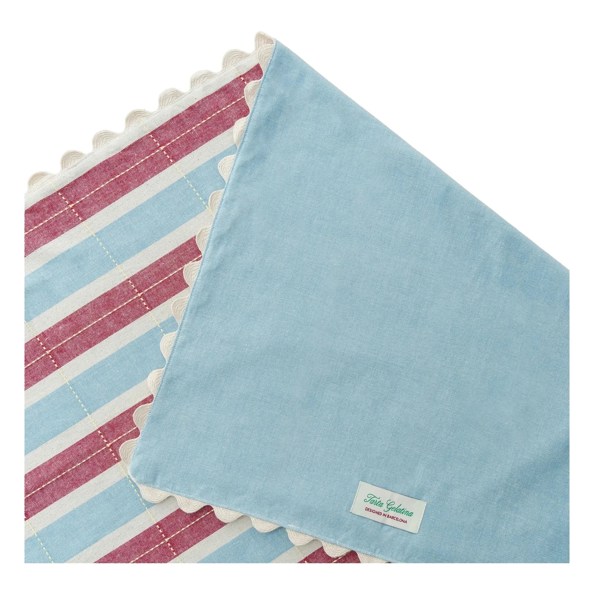 Tarta Gelatina - Organic Cotton Tablecloth | Burgundy