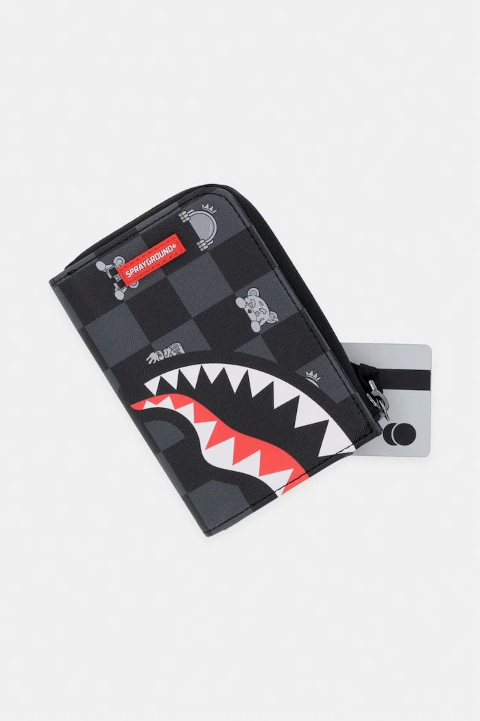 Sprayground - Black Faux Leather Wallet 910W8917NSZ