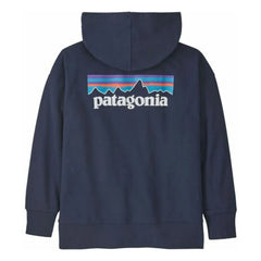 Patagonia - Organic Cotton Logo Hoodie | Navy Blue