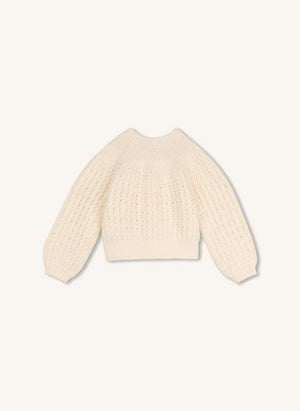 Chloé - Organik pamuk hırka | Chalk