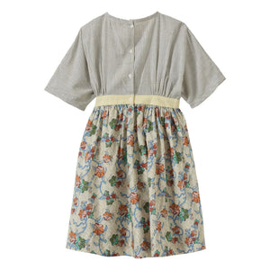 Caramel - Asparagus Liberty Dress | Ecru