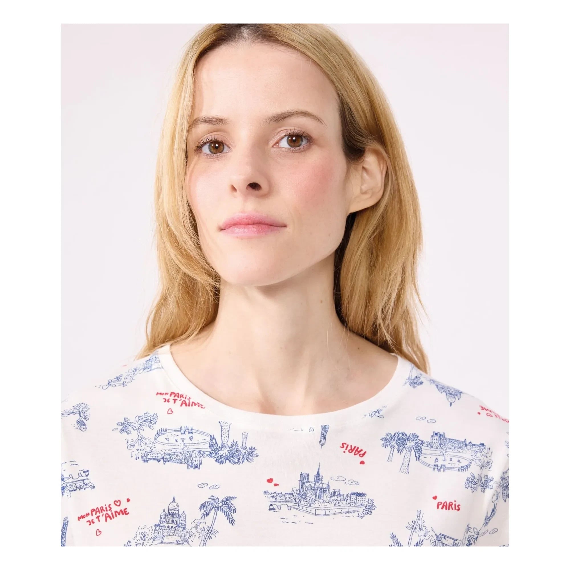 Petit Bateau - Broken Organic Cotton Pajama Shorts | Ecru