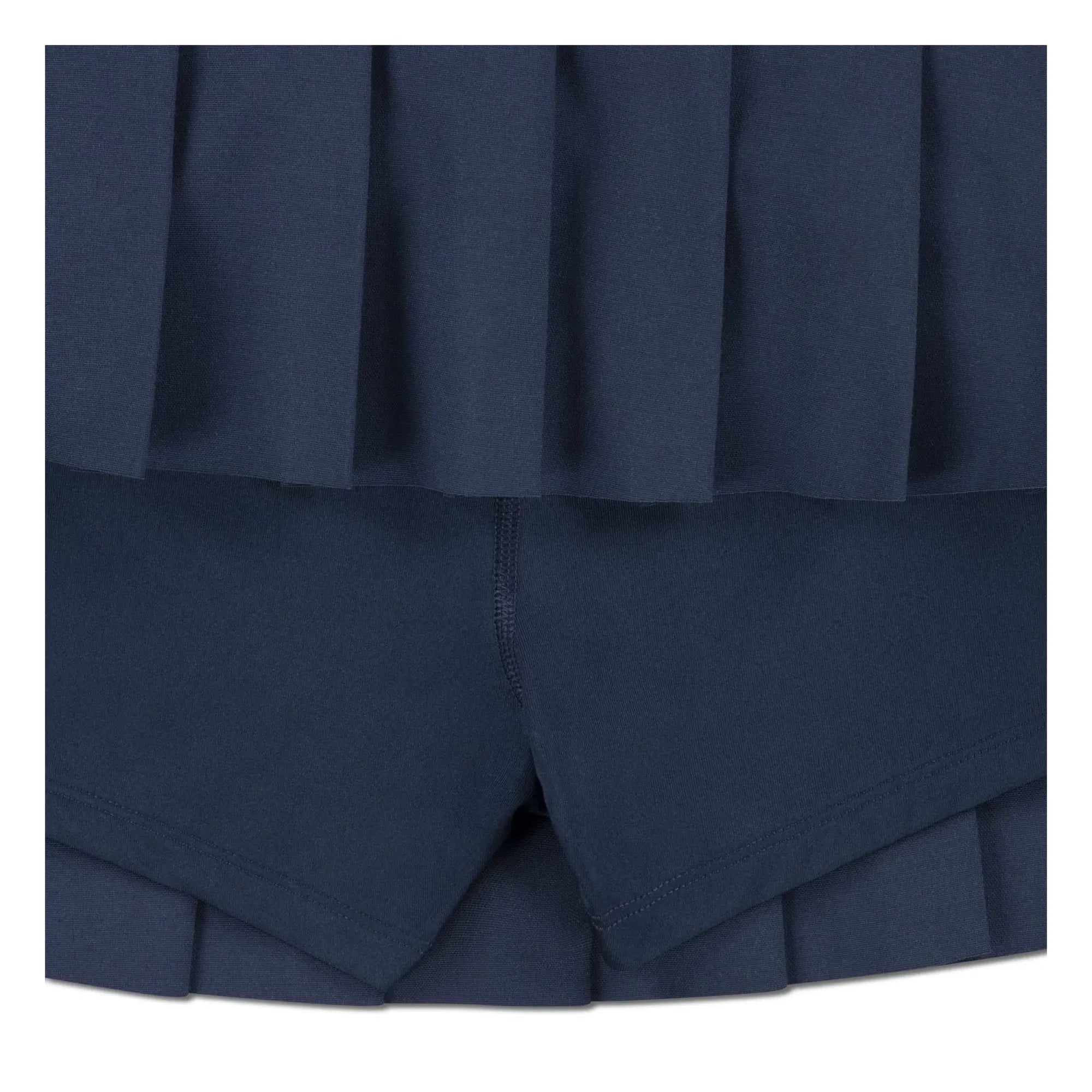 Lacoste - Recycled Fiber Pleated Skirt | Navy Blue