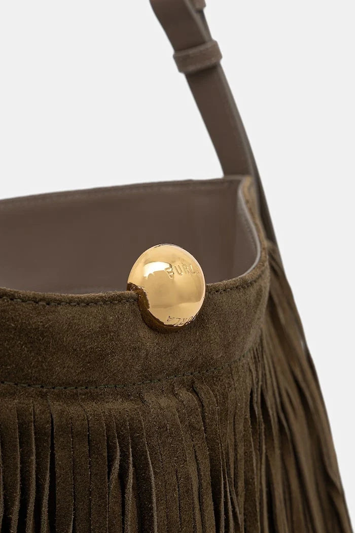 Furla kadın süet tote çanta
