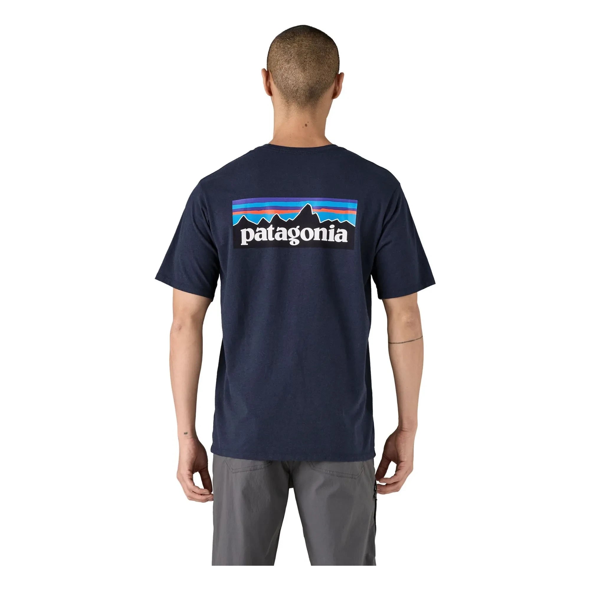 Patagonia - P-6 Logo Responsible Recycled Fiber T-shirt | Blue