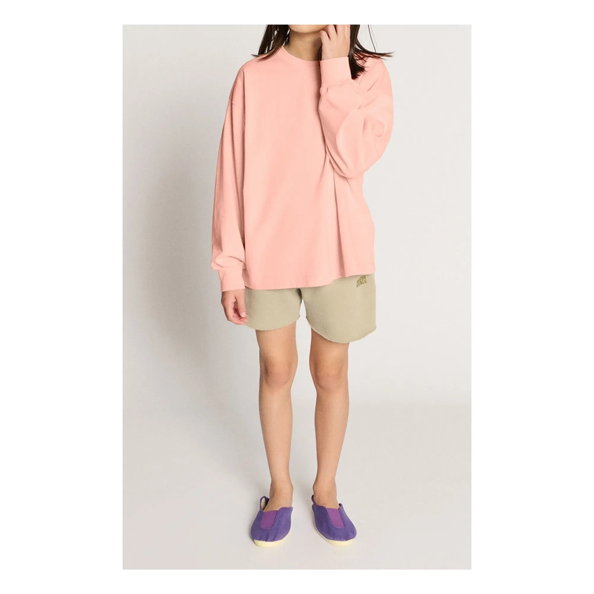 American Vintage - Fizvallay Long Sleeve T-Shirt The Kids Are All Right | Pale Pink