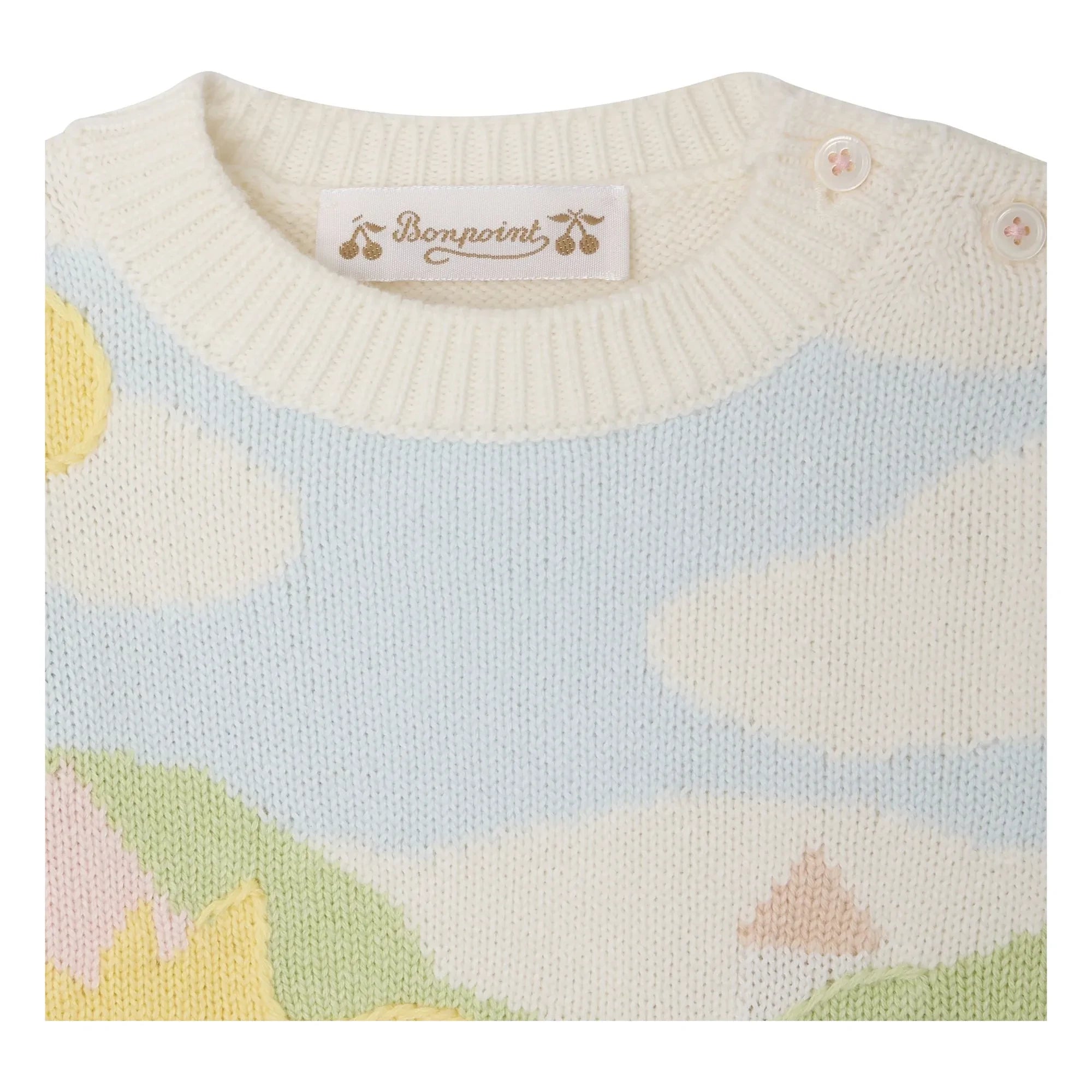 Bonpoint - Almire Poussins Organic Cotton Sweater | Yellow