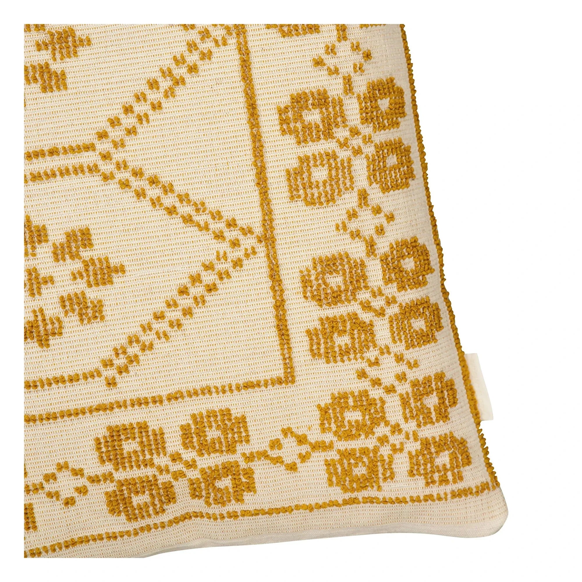 House of Capricorn - Inês Embroidered Pillow | Yellow