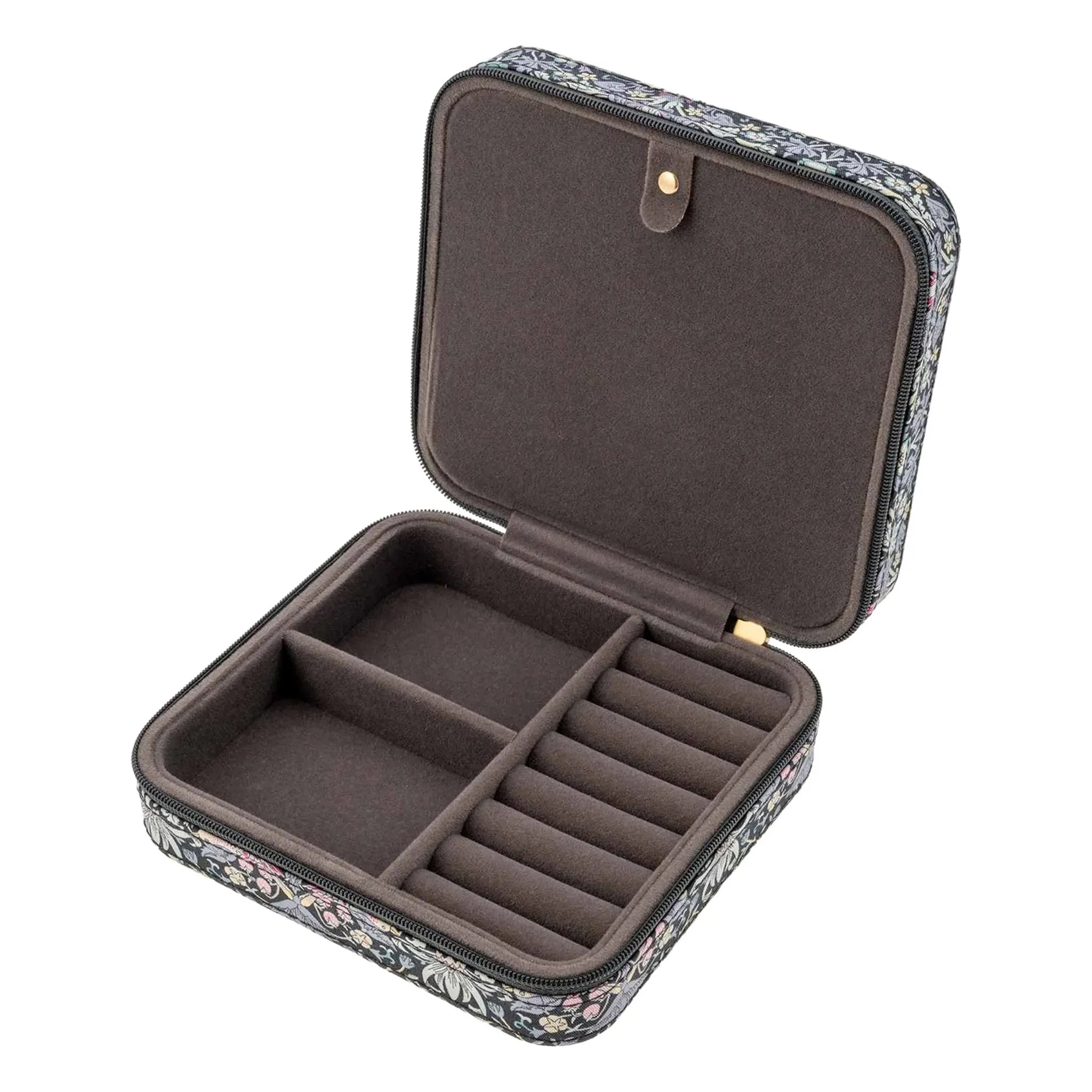 Bon Dep - Square MW Liberty Strawberry Thief Jewelry Box | Black