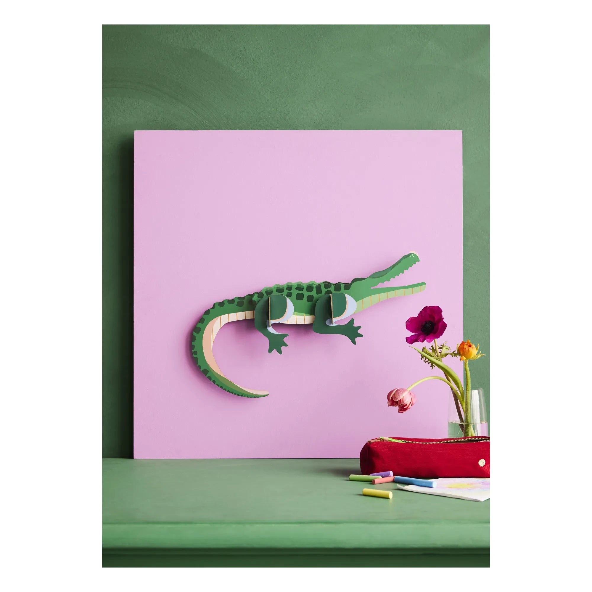 Studio Roof - Crocodile Wall Decor | Green
